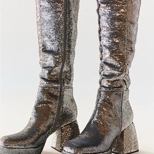 Circus by Sam Edelman Silver Boots